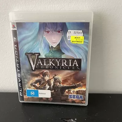 Valkyria Chronicles Sony PlayStation 3 PS3 Game PAL Free Postage • $14