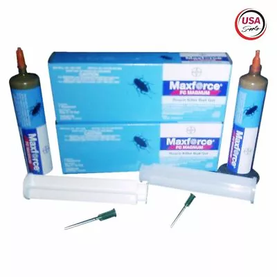 2 Tubes & 2 Plungers Maxforce FC Magnum Cockroach German Roach Control Gel Bait  • $27.95