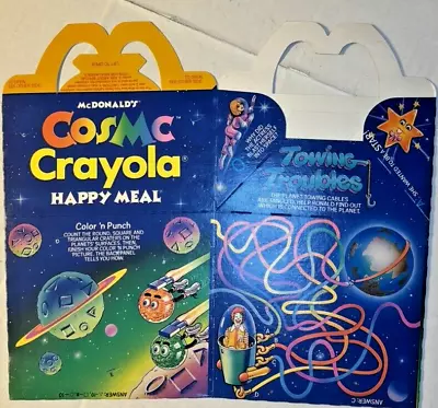 Vintage 1980s McDonald's HAPPY MEAL Box -  Towing Troubles  NEW UNUSED • $5