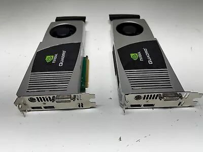 2x HP 536796-001 NVIDIA Quadro FX 4800 1.5GB GDDR3 SDRAM PCIe X16 Graphics Cards • $29.99