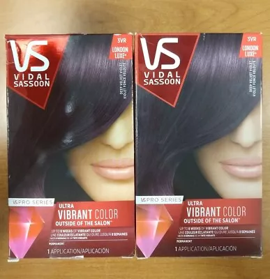 2 Pack Vidal Sassoon Pro Series Hair Color - 3VR Deep Velvet Violet 4105 R2P2 • $20