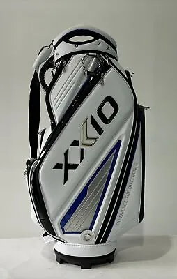 XXIO Mini Staff Bag White Black Blue 5-Way Divide Strap Golf Bag 8  X 9  NEW • $229.49