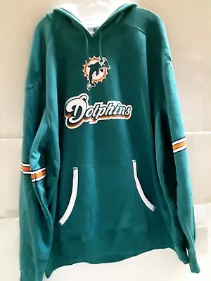 Miami Dolphins NFL Screen Print Teal Hoodie 2XL • $59.99