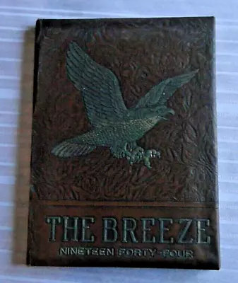 Vintage Yearbook The Breeze 1944 Pleasantville High School Pleasantville NJ   89 • $20