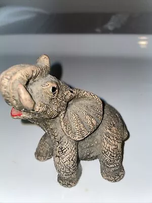 Elephant Figurine Marty Style Gray 1989 • $12.92