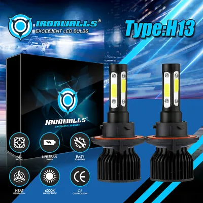 4-side H13 LED Headlight Bulbs For Dodge Ram 1500 2500 3500 2006-2012 Hi/Lo Beam • $21.99