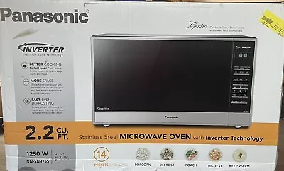 Panasonic NN-SN975S 2.2 Cu Ft Microwave Oven With Inverter Technology -... • $50