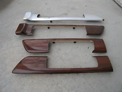 Mercedes 1981 To 1991 W126 Sedan OEM Zebrano Door Panel Wood Trim Set Of 4 • $107