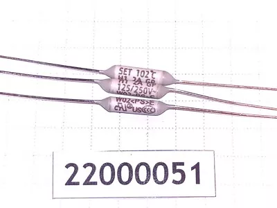 £2.40 • Buy SET H1102C2A250V ATCO Axial Thermal Fuse 102C 2A 250V Lot-5pcs
