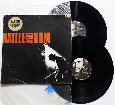 U2 LP X 2 Rattle And Hum VENEZUELA Pressing Picture Labels Hype Sticker On Sleev • $74.61