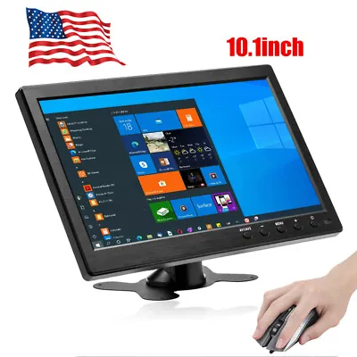 10.1  Monitor TV Car Rear View TFT LCD Monitor AV/VGA/HDMI Video Remote Control • $54.99