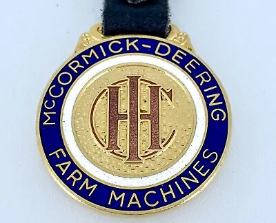 Antique/VTG  IHC McCormick-Deering Farm Machines Watch Fob With Leather Strap • $7.50
