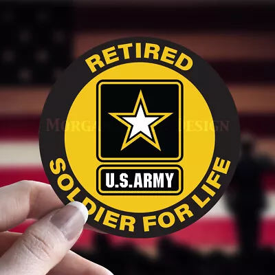 US Army Retired Veteran Decal Sticker • $3.99