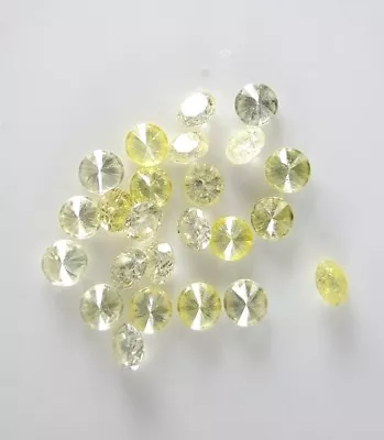 Green Round Brilliant Natural Diamond Lot 15 Pcs Tiny 0.08tcw 1 Mm Vs1 For Jewel • $33.66