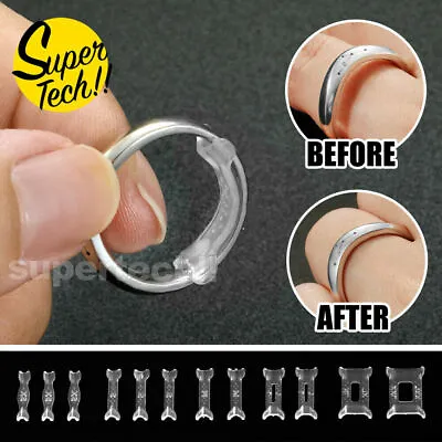 12PCS Invisible Tightener Ring Size Reducer Resizing Adjuster Pad Resizing Tools • $5.75