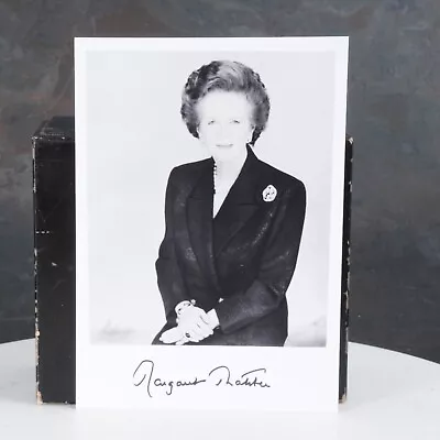 ^ (B5) Margaret Thatcher Signed 5x7 Black & White Photo W/ COA - Excellent • $42.65