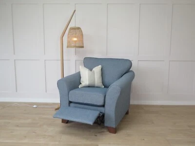 £450 • Buy Duck Egg Blue Aquaclean Classic Weave M&S MARKS & SPENCER Abbey Riser Armchair