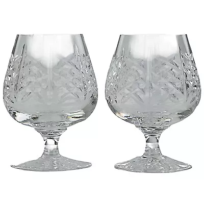 Edinburgh Crystal Highland 2 X Brandy Glasses • £25