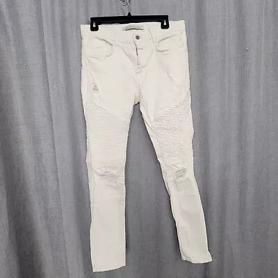 Zara Man Men's Pants White Jeans Distressed Size 38 • $30