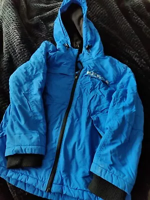 £8.99 • Buy 7-8 Years Winter Coat Blue Hooded Waterproof Warm Boys George