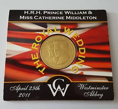 Birmingham Mint Royal Wedding Medal Coin Prince William And Kate Middleton • £10