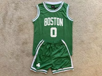 Youth Tatum Jersey + Shorts Uniform Boston Celtics Basketball - 3T-Boys XL Kids • $23.95