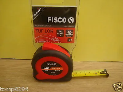 £10.89 • Buy Fisco Hultafors Tuf-lok 5m 16' Hi Impact Tape Measure Tk5me Class 2