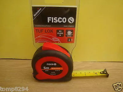Fisco Hultafors Tuf-lok 5m 16' Hi Impact Tape Measure Tk5me Class 2 • £10.89
