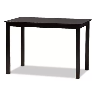 Baxton Studio Eveline Modern Espresso Brown Finished Wood 43-Inch Dining Table • $131.10