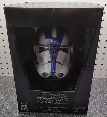 Master Replicas Star Wars 501st Legion Clone Trooper Helmet 1/2 Scaled Replica • $149.99