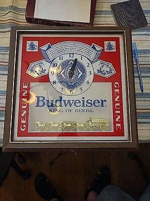 Vintage 1980's Budweiser King Of Beers Clock Does Not Light Up As Is Missing Arm • $40