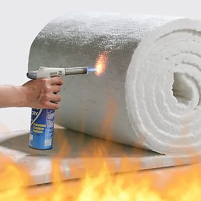 25/50mm Ceramic Fiber Insulation Blanket For Wood Stove/Insert Fireproof Mat Pad • £49.95