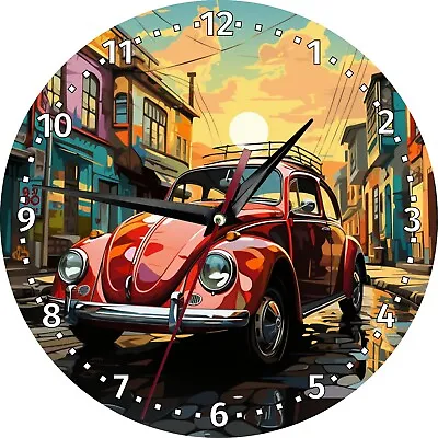 Volkswagen Beetle Pop Art MDF Wall Clocks. Free Shipping • $24.99