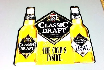 Old Style Beer Sign Tin Tacker Metal Vintage G. Heileman Bar Classic Draft KU6 • $36.37