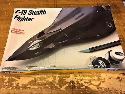 Sealed Testors/Italier 595 F-19 STEALTH FIGHTER Model Airplane Kit 1/48 Scale • $34.95