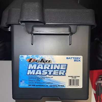 Snap Top Battery Storage Box Marine Rv Auto Commercial Group 24 Battery No Strap • $10