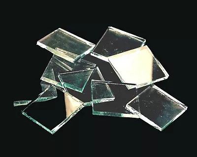 Clear Smooth Squares | Fusible 96 | Cut Mosaic Glass Tile Shapes  • $4.95