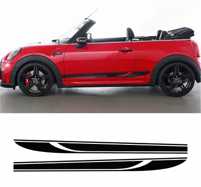 2 PCS Graphic Stripe Car Sticker Side Door Decal For MINI Cooper S Works Hatch • $37.59