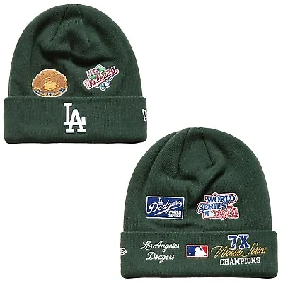 New Era Los Angeles Dodgers Knit Beanie Hat 7x Champs MLB World Series Patch • $54.94