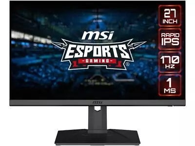 $239.99 • Buy MSI 27  170 Hz Rapid IPS QHD Gaming Monitor G-Sync Compatible 2560 X 1440 (2K) B