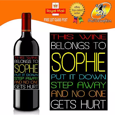 £3.10 • Buy Personalised Funny Wine Bottle Label Birthday Any Occasion Gift