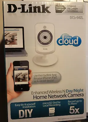 D-Link DCS-942L Camera Enhanced Wireless N Day/Night Home Network Camera NEW • $69.99
