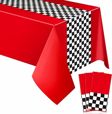 Car Birthday Party Supplies Racing Party Decorations Road Tablecloth Racetrack T • $15.28