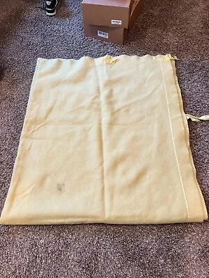 Vintage Wool Blanket -Ward’s Fleecydown Blanket - 100% Wool - Yellow • $31.99