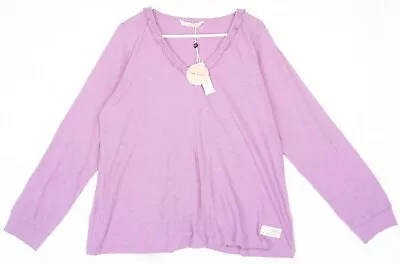 Odd Molly Leonore Top Purple Cotton Blouse Size 4 • $38.05