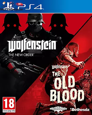 Wolfenstein Double Pack The New Order And The Old Blood Playstation 4 Game • $47.95