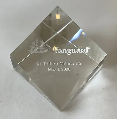 Vanguard Financial Company 2006 $1 Trillion Assets Commemorative Crystal Clock • $44.99