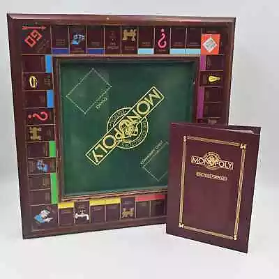 Vintage 1991 Franklin Mint Wooden Monopoly Deluxe Board Game • $150