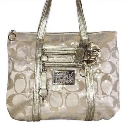 Coach Limited Edition Poppy Glam 14536 Sequin Tote New • $225