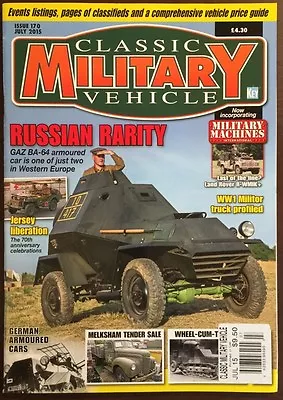 £14.84 • Buy Classic Military Vehicle Russian Rarity Jersey Liberation Jul 2015 FREE SHIPPING
